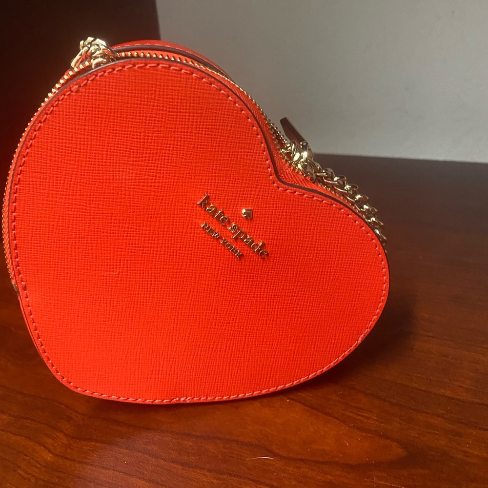 Kate Spade red heart cross over purse. Brand new